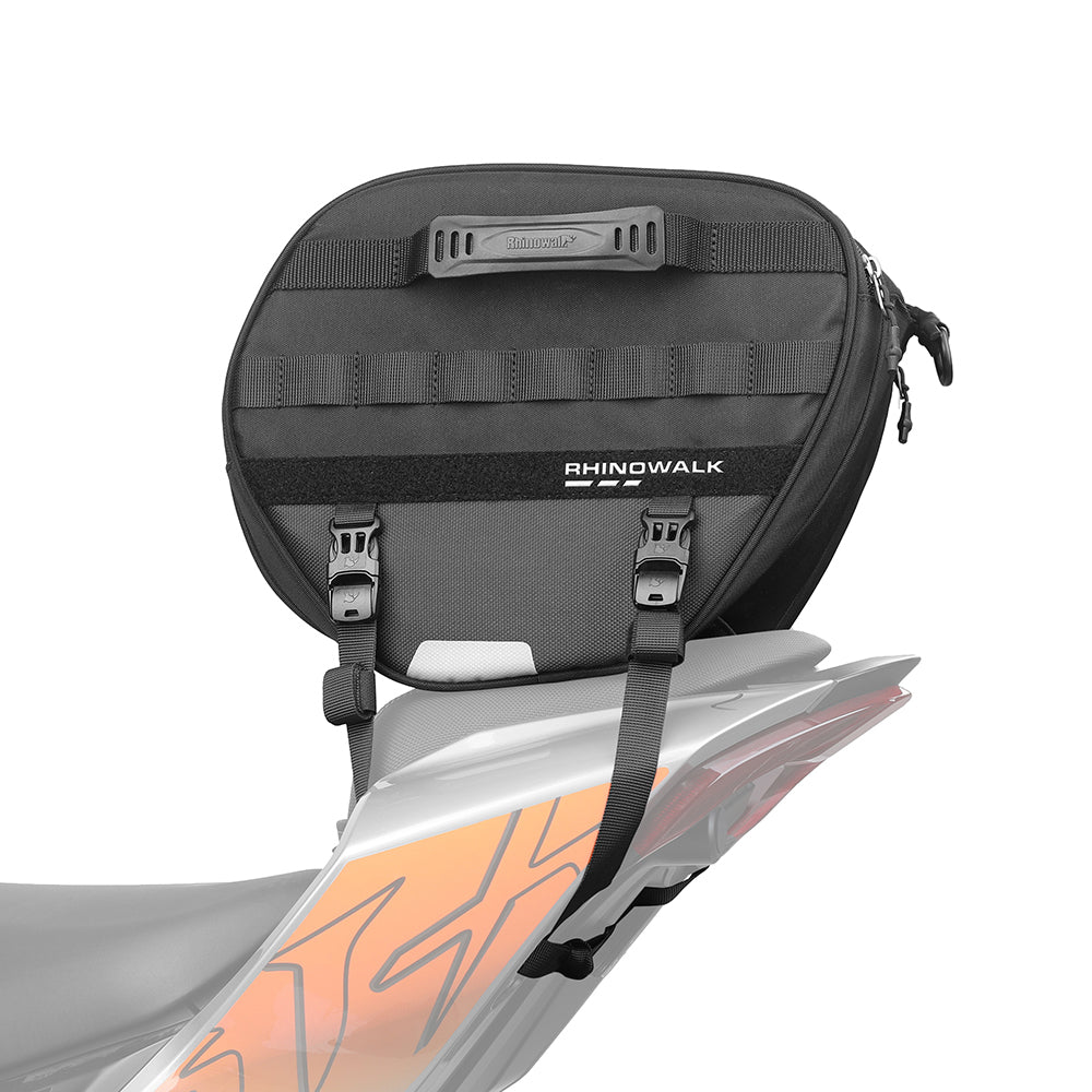 RHINOWALK MTR5001 Motorcycle Seat Front Storage Bag Polyester Motorbike Tail Pannier Pack RHINOWALK MTR5001 Motorcycle Seat Front Storage Bag Polyester Motorbike Tail Pannier Pack